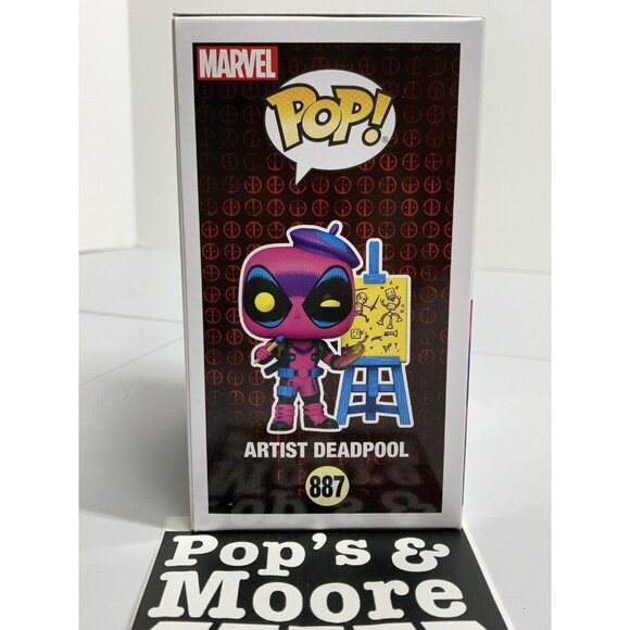 Funko Pop! Deadpool: Artist Deadpool 887 Exclusive Figure With Proctector - Picture 5 of 11